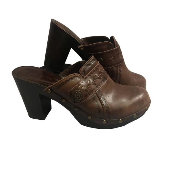 Warrior Leather Mules  by Z Universe Size 8.5 - Picture 1 of 14